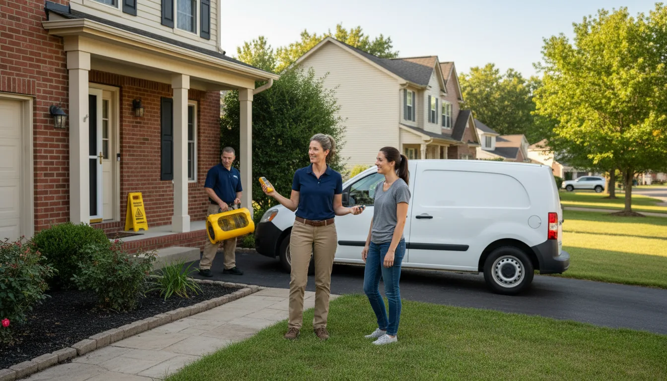 Residential water damage restoration in East Wareham, MA